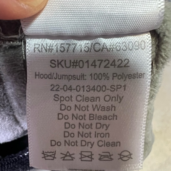 Spirit Gray and Black Raccoon Kids Costume - Picture 6 of 7